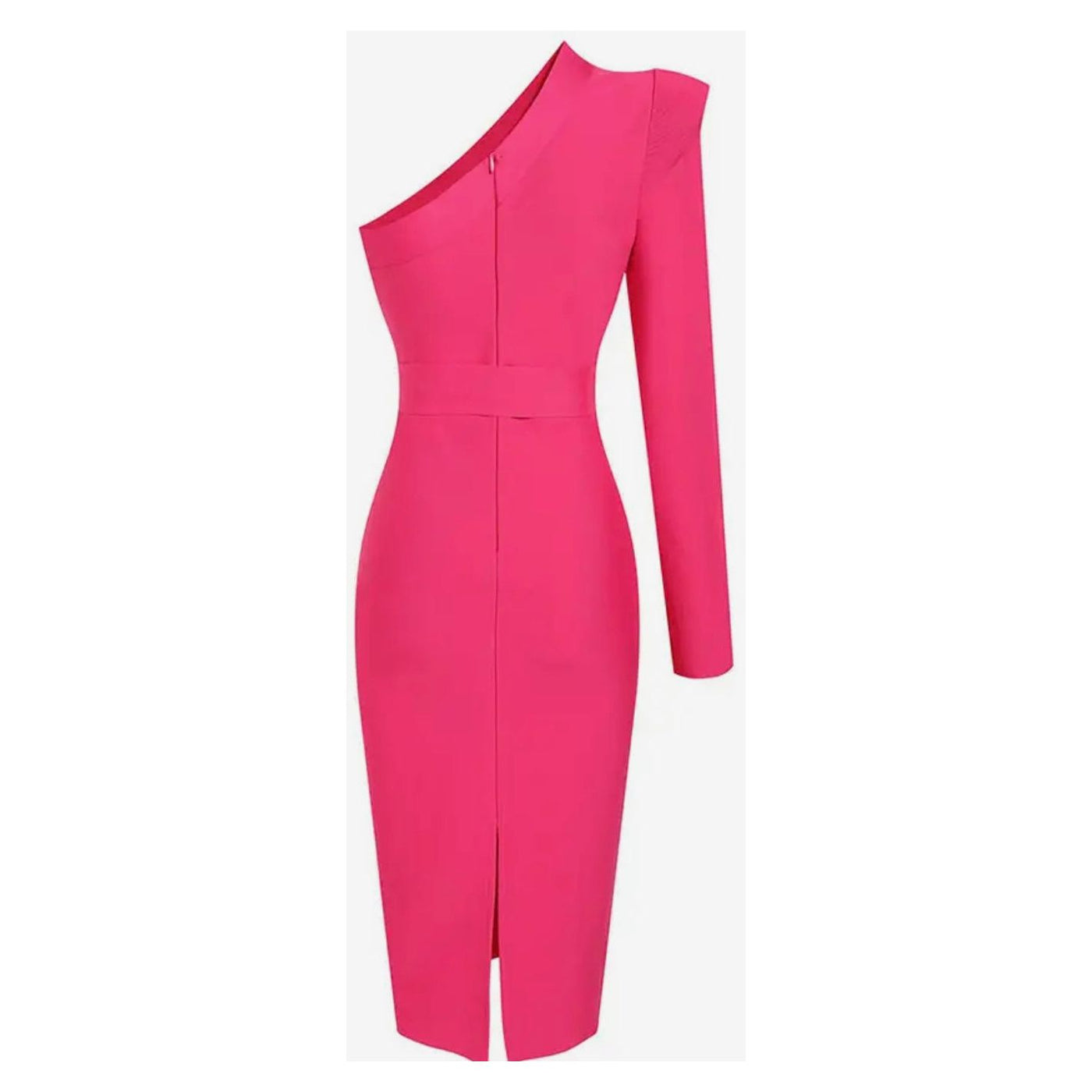 pink midi bandage dress Victoria Bandage Midi Dress (Pink)