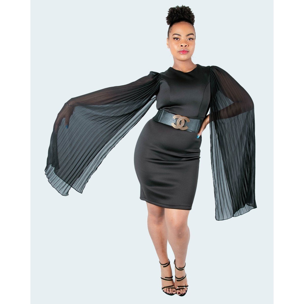 Dark and Lovely Body Con Dress (Black) Miss Who