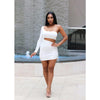 Desire Bodycon Dress (White) Stilettos Fashion