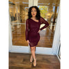 Fall For Me Mesh Dress (Wine) Stilettos Fashion