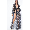 Polka Dot Summer Duster. Black