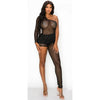 Roxi Sheer Bling Jumpsuit (Black) Bangul