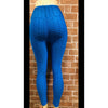 You See IT Blue Enhancing Leggins Alphabet Apparel