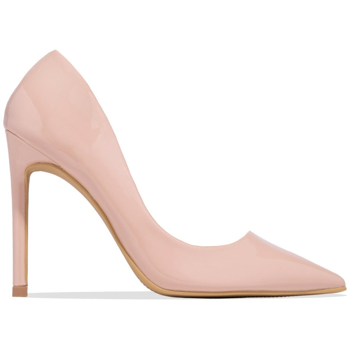 Catching Feelings Patent Pump - Nude