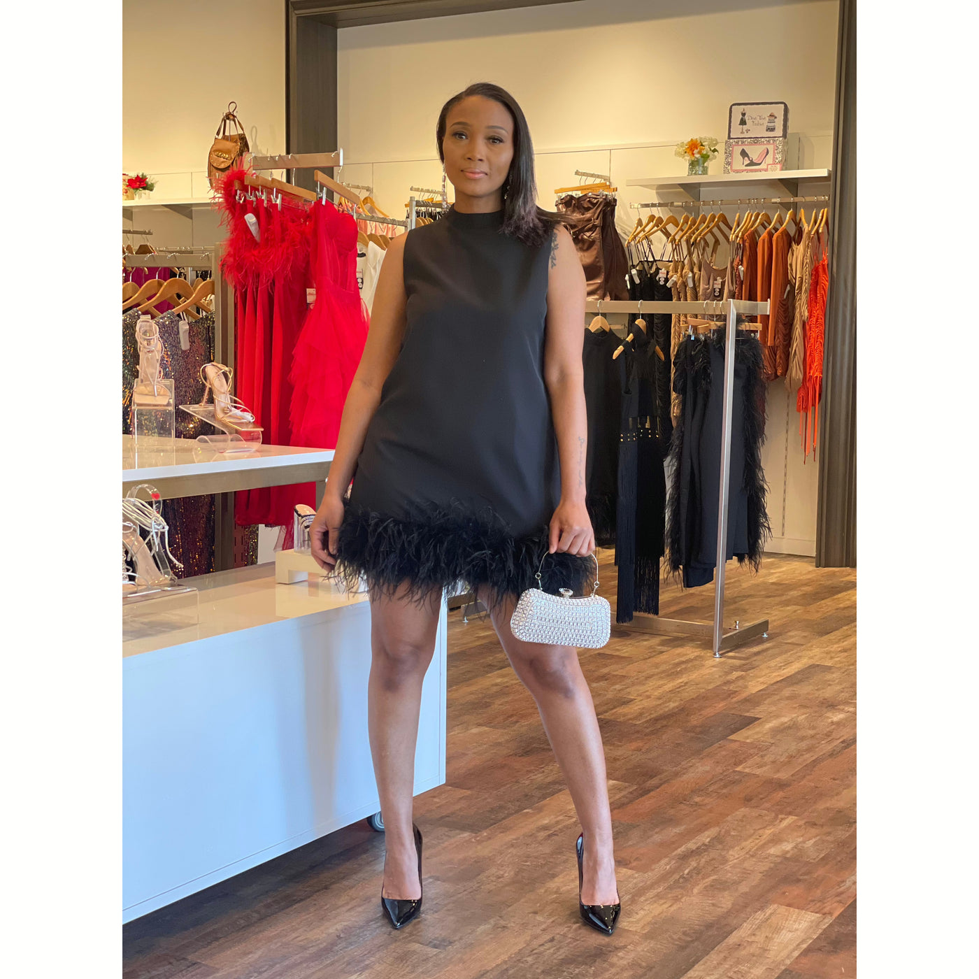 A line swing dress hot sale